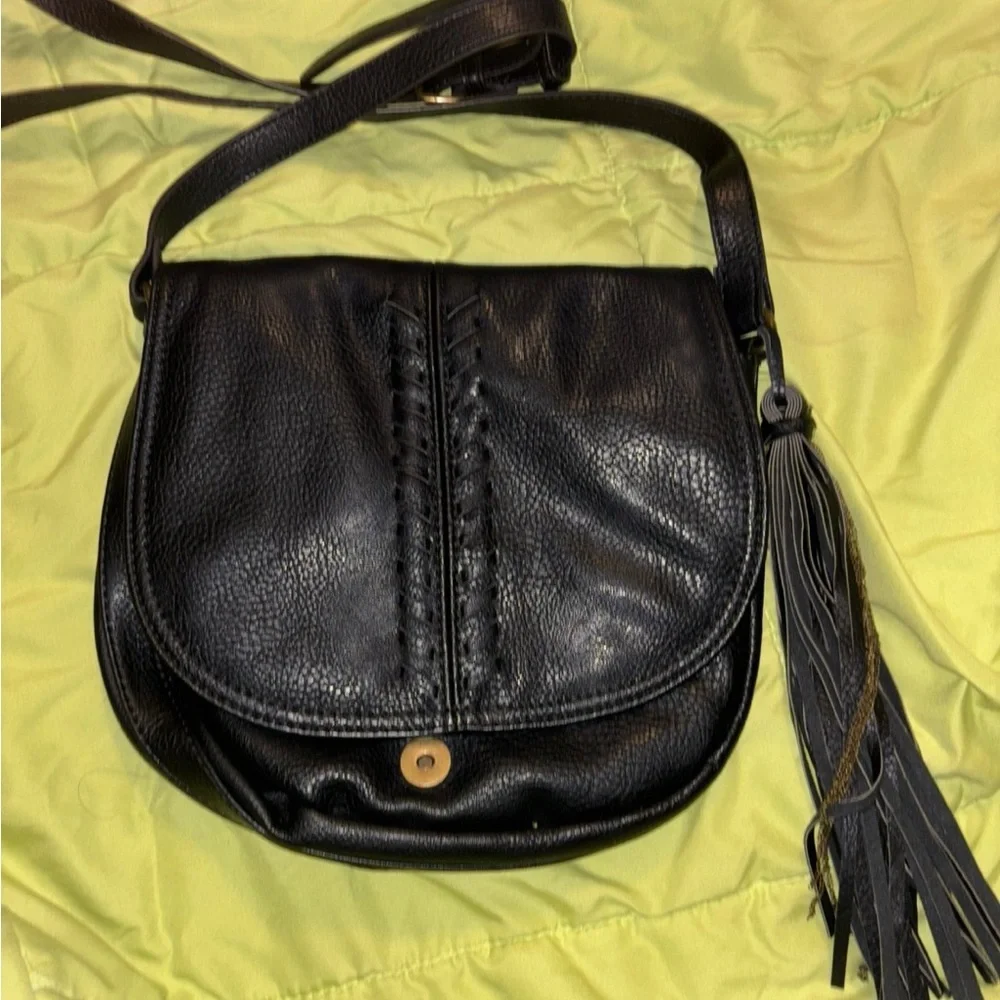Carlos by Carlos Santana Black Crossbody Bag with Tassel